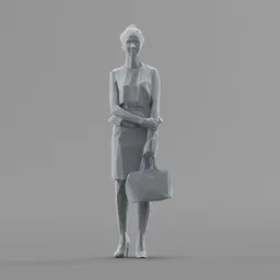 Lowpoly Female Standing