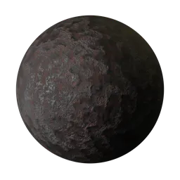 High-quality PBR rusty metal texture for 3D Blender projects, ideal for aged metallic surfaces.