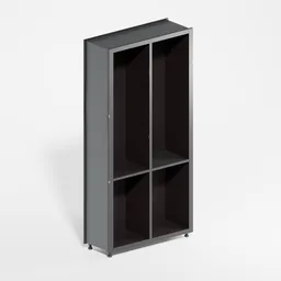 Low Poly Industrial Storage Cabinet