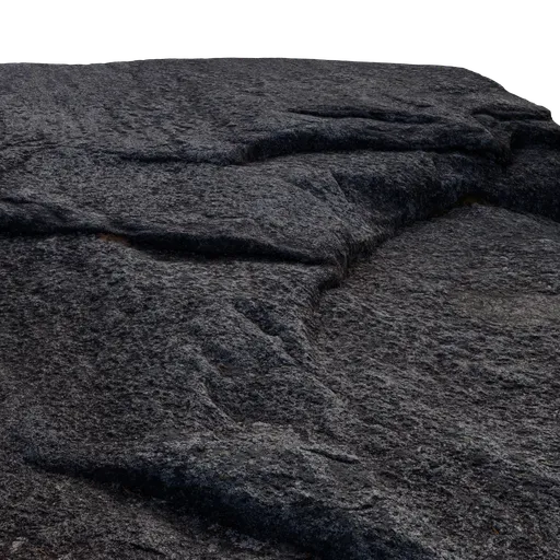 Highly detailed photoscanned 3D rock model, suitable for Blender, showcasing realistic textures and geological features.