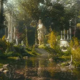 Reclaimed Guardian statue