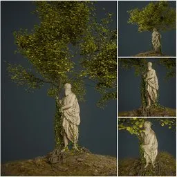 Reclaimed Guardian statue