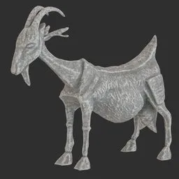 Ancient Goat stone statue