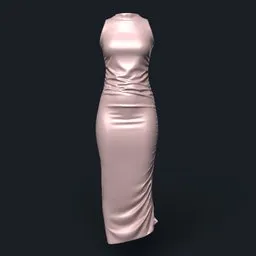 Draped Tight-Fit Dress