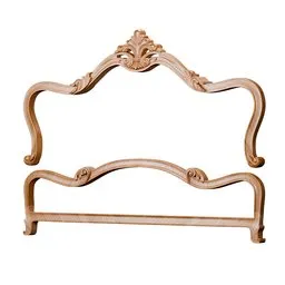 Neoclassic bed decoration