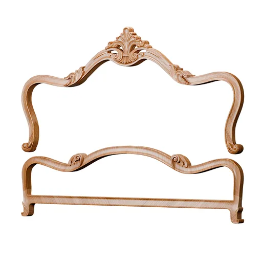 Neoclassic bed decoration