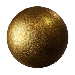 Ornate Mandala Engraved Brass