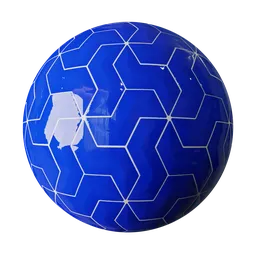 Blue Hexagon Tile