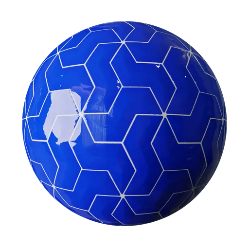 Blue Hexagon Tile