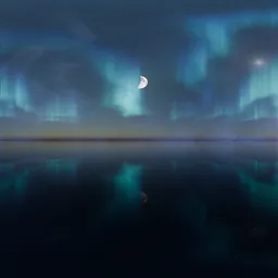 Aurora Fog Moon