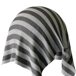 Striped Woven Fabric Material