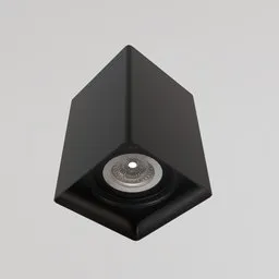Detailed 3D ceiling light model compatible with Blender for architectural visualization.