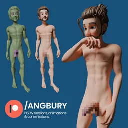 3D Stylized Male Character Bernardo NSFW