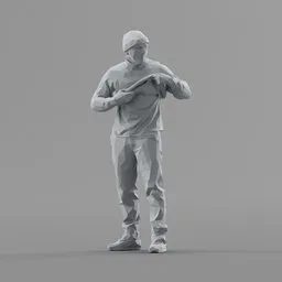 Lowpoly Male Standing