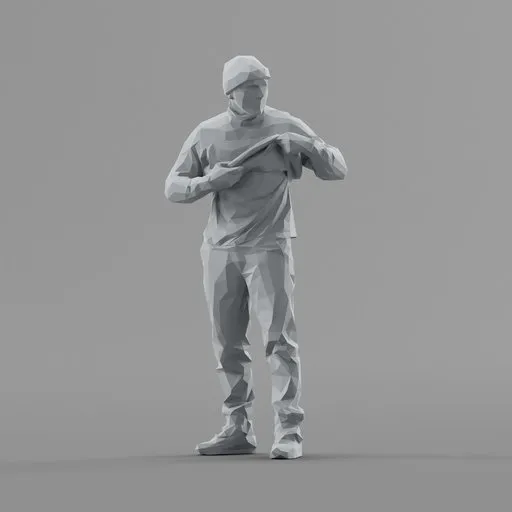 Lowpoly Male Standing