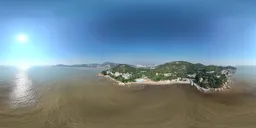 Green tree mountain cloud bluesky