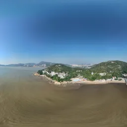 Green tree mountain cloud bluesky