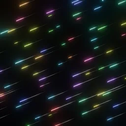 Abstract Colorful Neon Light Streaks