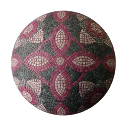 Stone mosaic pavement