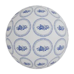 Porcelain plate texture