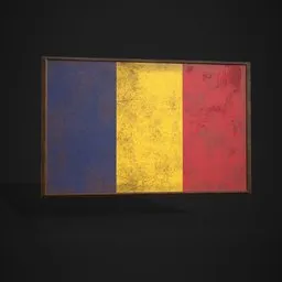 Chad Flag Picture Frame