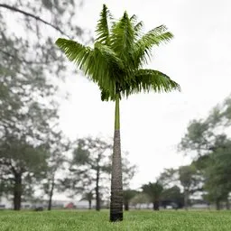Imperial Palm Tree Animated