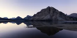 Sunrise Lake and Rocky Mountain