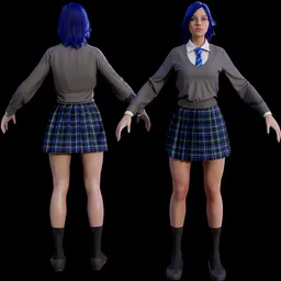 School girl - Female School Uniform