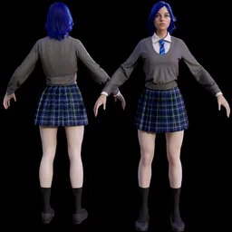 School girl - Female School Uniform