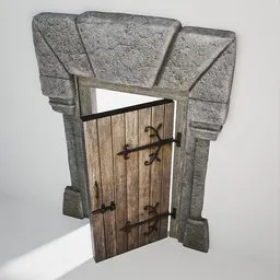 Medieval Castle Door 34