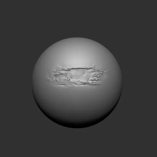 3D sculpting tool for Blender creating realistic fabric damage, holes, and tears on models.