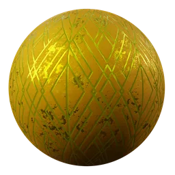 Royal Metal Triangles Dark Orange