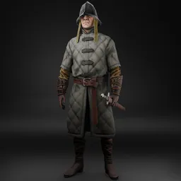 Medieval soldier Sword -Rigged