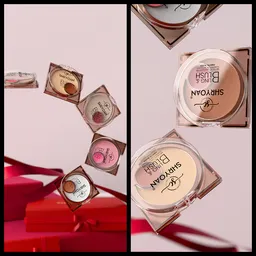 cosmetics highlighter on curve animation