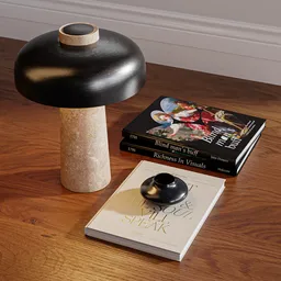 Set Decor - Lamp Table - Book