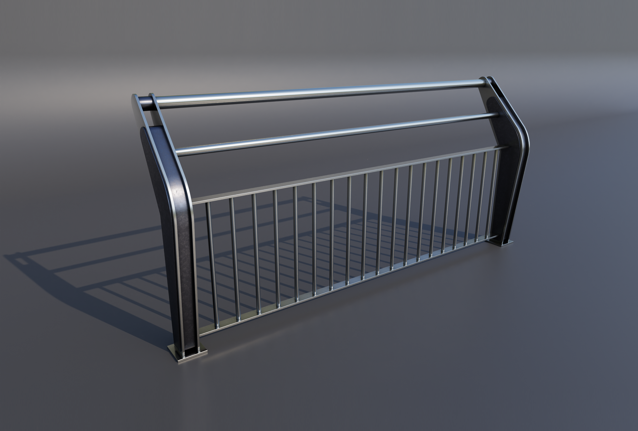 Railing 1A Straight | Architecture models | BlenderKit