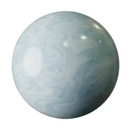 Pastel Blue Marble Swirl