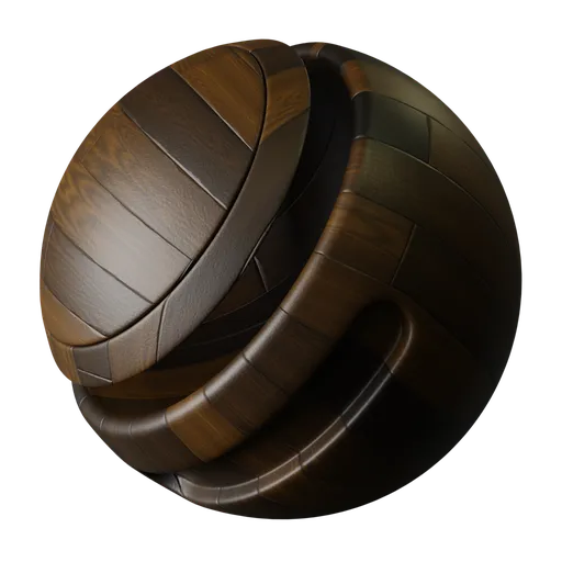 Procedural Two-Tone Wood Floor