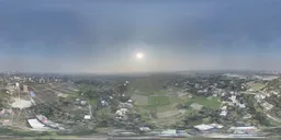 Sunset Over Rural and Urban Expansion