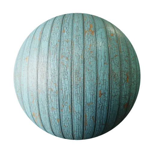 Old painted wooden planks