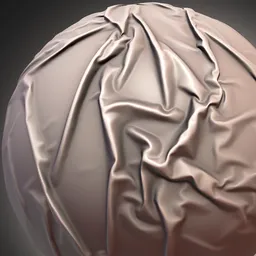 3D sculpting tool creating detailed fabric folds effect for realistic texture modeling in Blender software.