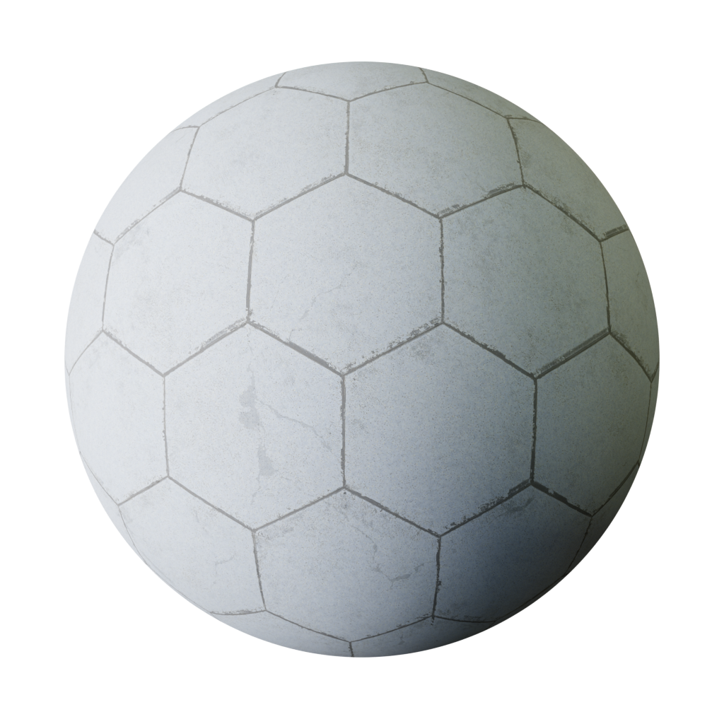 Hexagonal tile | FREE tiles materials | Blendkit