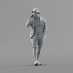 Lowpoly Male Walking