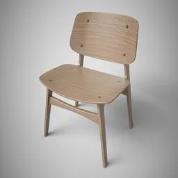 Wooden chair Zebrano