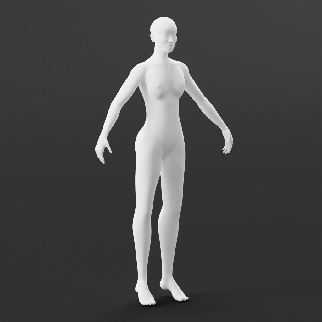 Child Base mesh | Full Human Bodies models | Blendkit