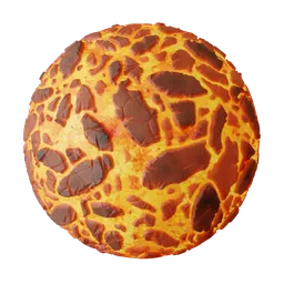 Stylized Molten Lava Crust