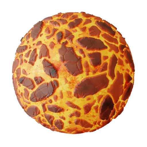 Stylized Molten Lava Crust