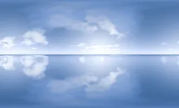Soft Blue Horizon Reflection