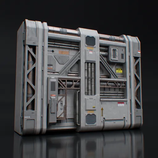 Scifi industrial tech container
