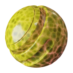 Yellow-red crystal glass